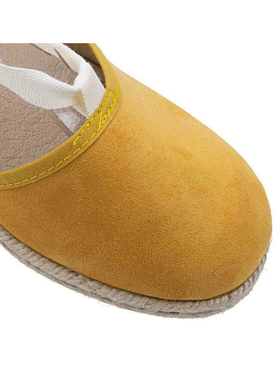 75310SL Platforme dama în Tip Espadrile Galbene