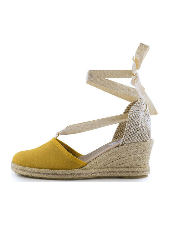 75310SL Platforme dama în Tip Espadrile Galbene