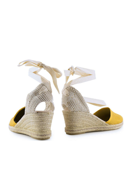 75310SL Platforme dama în Tip Espadrile Galbene
