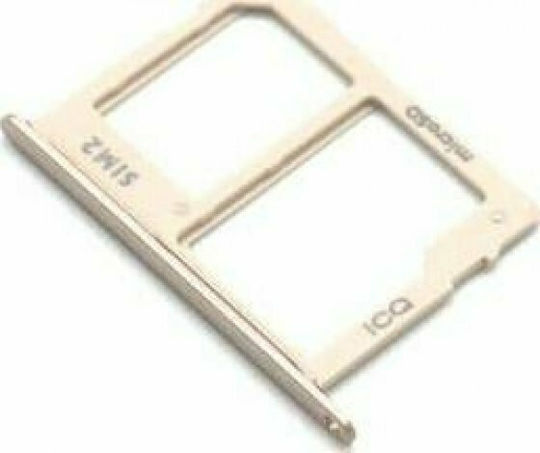 Samsung Sim & SD Card Holder Χρυσό για Galaxy A6+ 2018