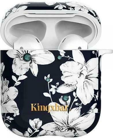 Kingxbar Θήκη Σιλικόνης σε Πολύχρωμο χρώμα για Apple AirPods