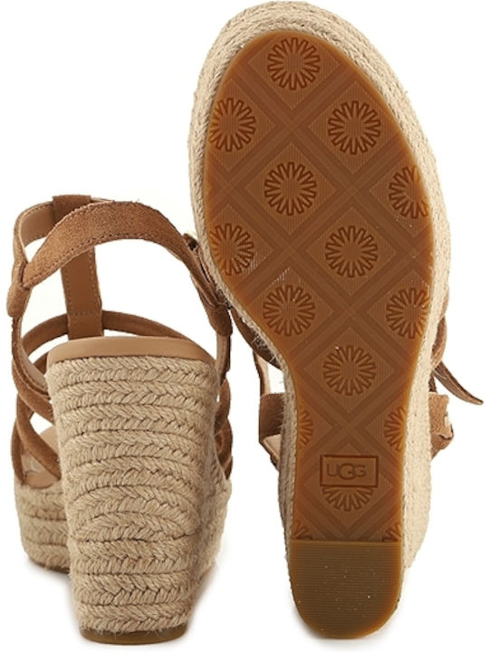 Cressida 1119952 Women's Suede Platform Shoes Tabac Brown 1119952-CTSD