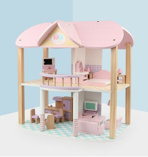 Zita Toys Wooden Dollhouse