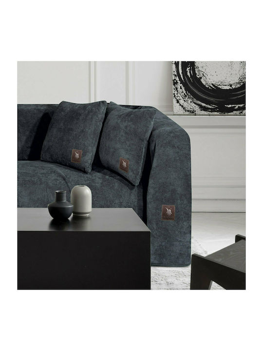 Greenwich Polo Club Zweisitzer-Sofa Überwurf 2760 180x250cm Dark grey