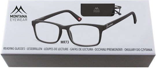 Montana Eyewear MR73 Reading Glasses +1.50 in Black color