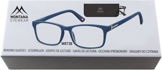 Montana Eyewear MR73B Reading Glasses +3.00 in Blue color