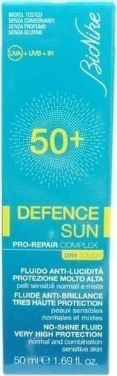 Bionike Defence Sun No Shine Fluid Αντηλιακή Λοσιόν Προσώπου SPF50 50ml