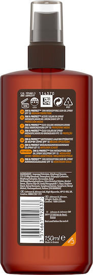 Piz Buin Oil Tan & Protect Waterproof Body Sunscreen Oil SPF15 in Spray 150ml