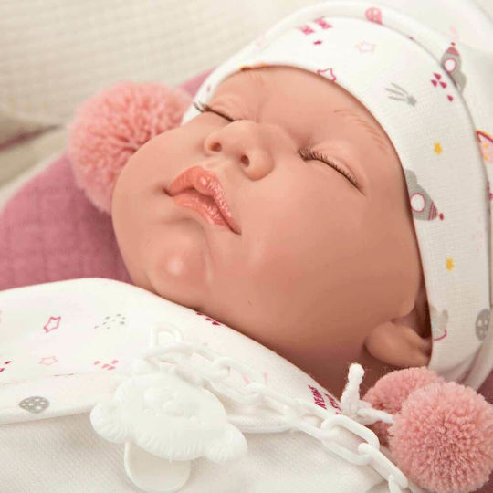 Munecas Arias Baby-Puppen-Set Leo Elegance Für 0+ Jahre 45 cm