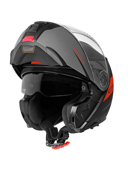 Schuberth C5 Eclipse Anthracite Мотоциклетна Каска Обръщаем ECE 22.06 1640гр с Sunvisor