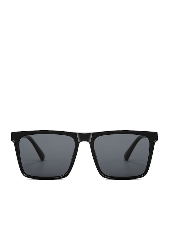Moscow Mule Men's Sunglasses with Black Plastic Frame and Black Polarized Lens MM/7504/1