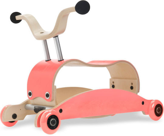 Wishbone Design Mini-Flip 3 in 1 Ride On για 9+ μηνών Ροζ