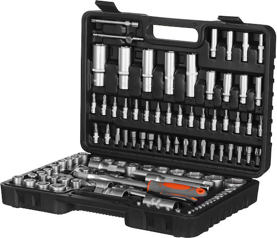 Sthor Set Ratchet 1\2" & 1\4" 108pcs