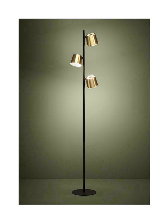 Eglo Altamira Floor Lamp H158.5xW26cm. with Socket for Bulb GU10 Gold