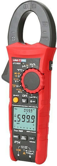 Uni-T Digital Klemmmessgerät 600A Wechselstrom True RMS Maximale Maulöffnung 33mm