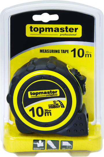 GTC Top Master Banda de măsurat cu resetare automată și magnet 30mm x 10m