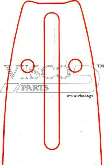Visco Parts Chainsaw Blade Chainsaw Blade 25cm for Chain with Pitch 1/4", Guide Bar Thickness .043"-1.1mm & Number of Drivers 56E with Granazi PO 10-41SR