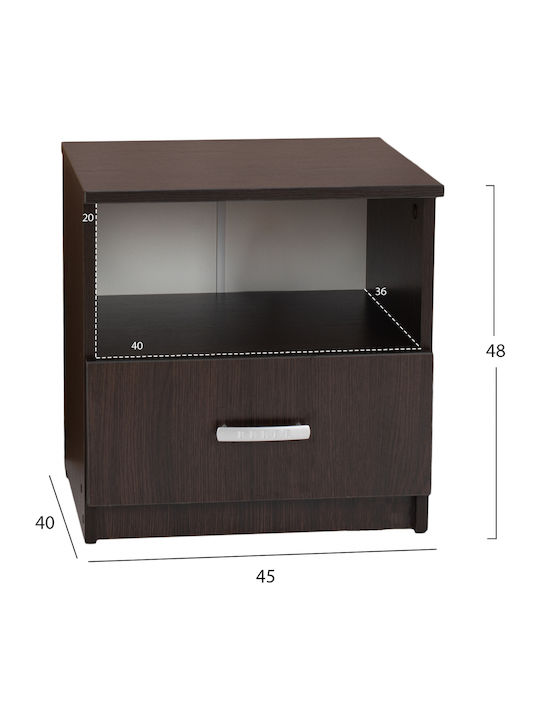 Nachttisch Adler Wenge 45x40x48cm