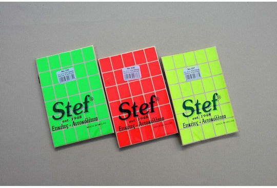 Stef Labels Small Adhesive Labels in Green Color 104x80mm