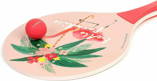 Legami Milano Flamingo Σετ Παιδικές Ρακέτες Παραλίας 2τμχ με 2 Μπαλάκια