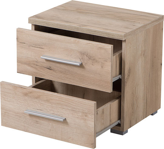 Комод Uni No2F Дървен Сив дъб 44.5x33.5x43см