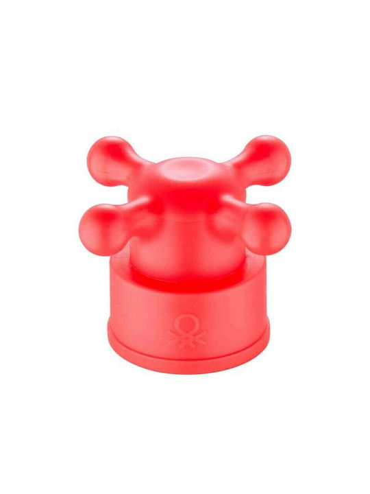 Benetton Metallic Water Bottle with Screw Cap Rainbow Red 750ml