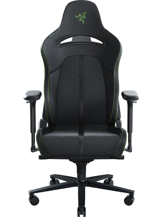 Razer Enki Artificial Leather Gaming Chair with Adjustable Arms Black/Green