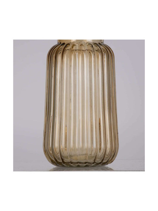 GloboStar Decorative Vase Layla Orange 11x11x22cm