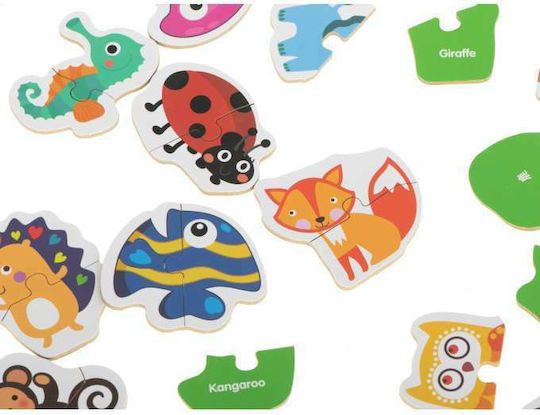 Kinderpuzzle Tiere für 3+ Jahre 24pcs ikonka