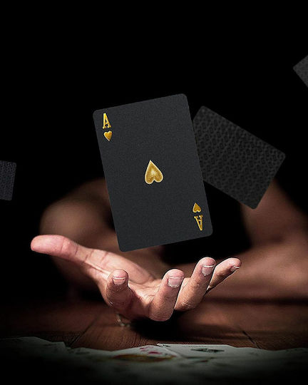 Poker Cards SolarMatrix Τράπουλα Πλαστική για Poker Μαύρη