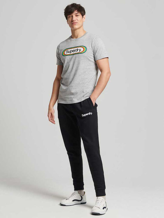 Superdry T-shirt Bărbătesc cu Mânecă Scurtă Athletic Grey Marl