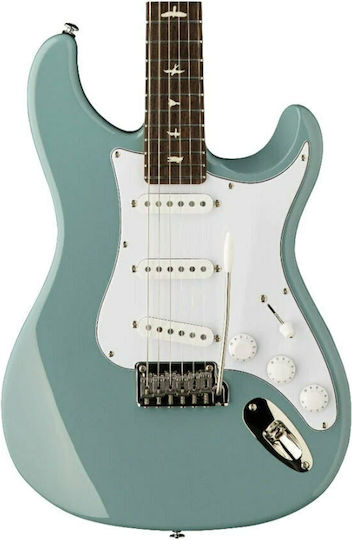 PRS Guitars SE Silver Sky 2J Elektrische Gitarre Stratocaster mit SSS Tonabnehmerkonfiguration Stone Blue mit Tasche