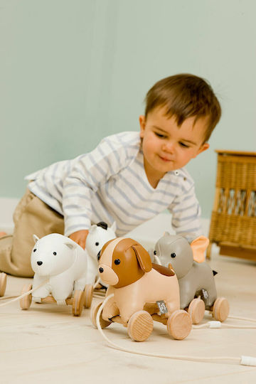 Baby to Love Pull-Along Toy Pull Along Zebra made of Fabric for 12++ Months