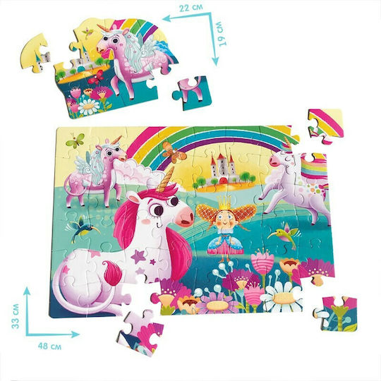 Παιδικό Puzzle Μονόκεροι για 3+ Ετών 60pcs Roter Kafer