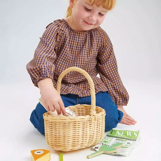 Tender Leaf Toys Дървена Кошница За Пазаруване За 3+ Години