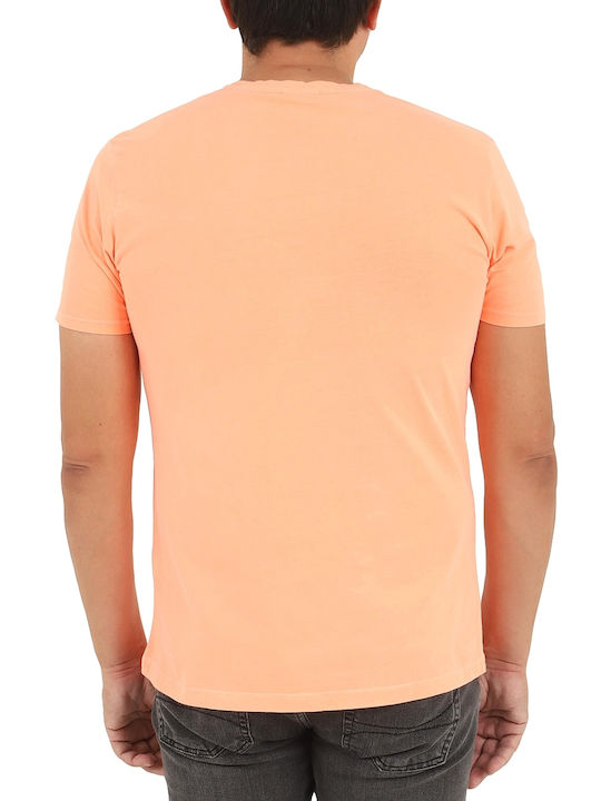 Beverly Hills Polo Club Men's Short Sleeve T-shirt Orange