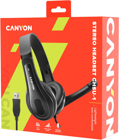 CHSU-1 On Ear Multimedia Headset with Microphone and USB-A Connection
