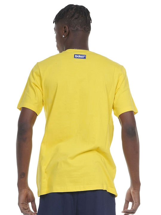 Body Action Men's Short Sleeve T-shirt Yellow