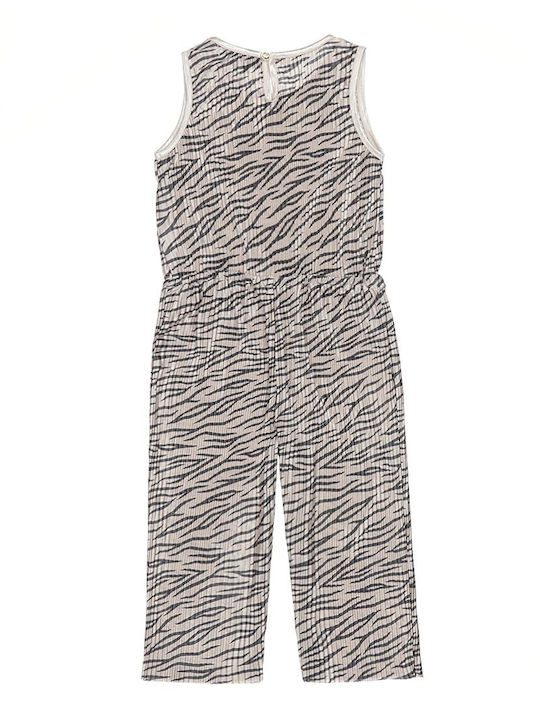 Koko Noko Girls Fabric Jumpsuit Gray