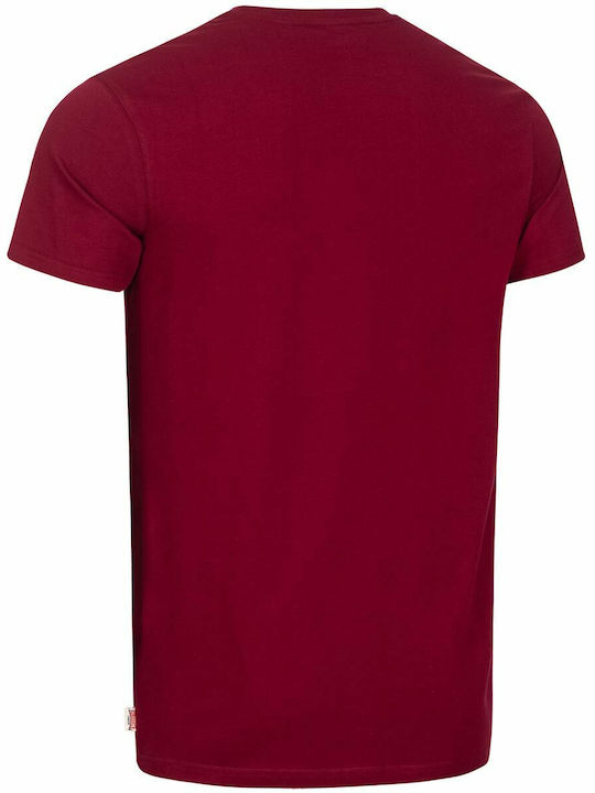 Staxigoe T-shirt Oxblood / White