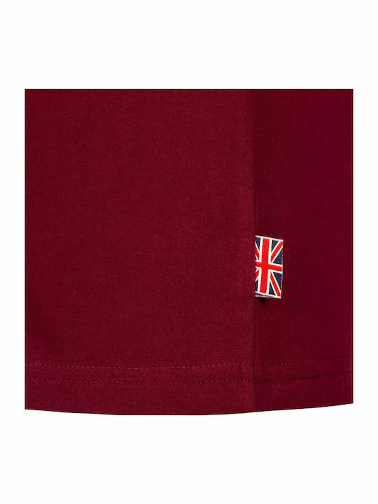 Staxigoe T-shirt Oxblood / White