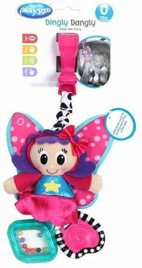 Playgro Anhänger Spielzeug für Auto mit Beißring Dingly Dangly Floss Fairy 0182850