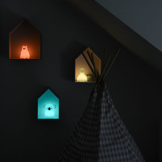 Micro Led Kids Decorative Lamp Kidynight Kidywolf White