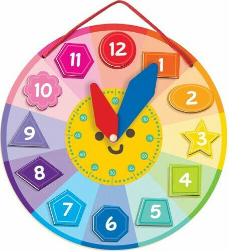 AS Magnet Box Ρολόι STEM Joc Educațional de Învățare a Orei din Lemn pentru 3+ ani Ani