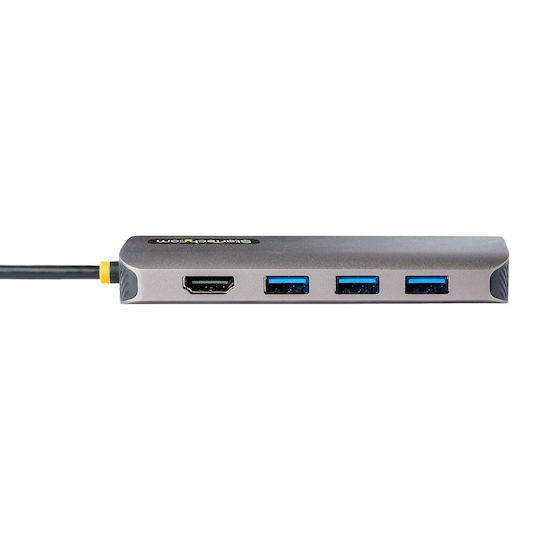 StarTech USB-C Docking Station with HDMI 4K PD Ethernet Gray (MUB453310)