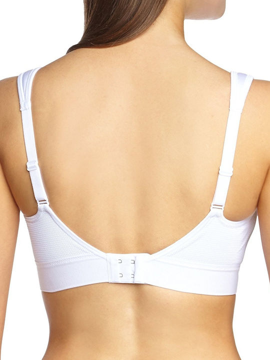 Triumph Tri Action Athletic Athletic Bra without Underwire White