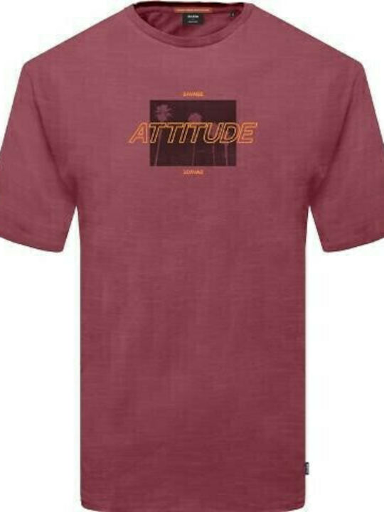 T-shirt Μπορντό