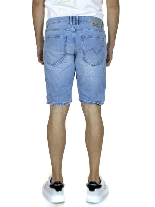 Herrenshorts Jeans Hellblau