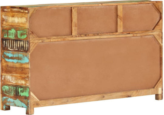 Comoda pentru Dormitor din Lemn Masiv cu 3 sertare Multicoloră 110x30x65buc
