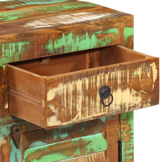 Comoda pentru Dormitor din Lemn Masiv cu 3 sertare Multicoloră 110x30x65buc